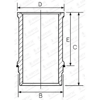 Chemise de cylindre GOETZE ENGINE