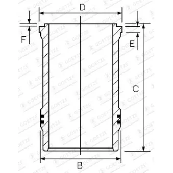 Chemise de cylindre GOETZE ENGINE