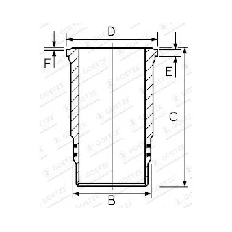 Chemise de cylindre GOETZE ENGINE