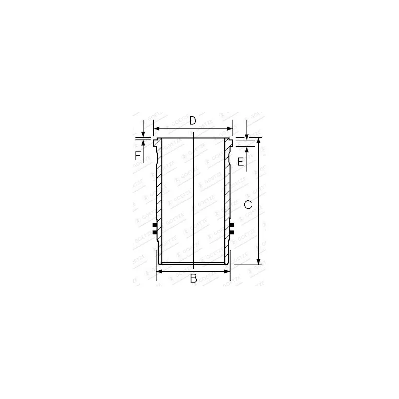 Chemise de cylindre GOETZE ENGINE 15-480440-00