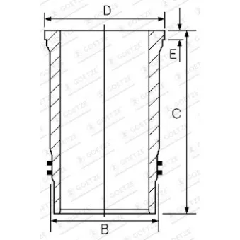 Chemise de cylindre GOETZE ENGINE