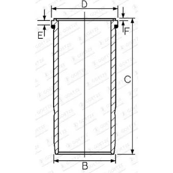 Chemise de cylindre GOETZE ENGINE