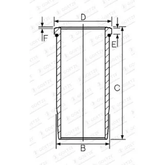 Chemise de cylindre GOETZE ENGINE