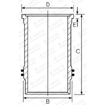 Chemise de cylindre GOETZE ENGINE