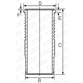 Chemise de cylindre GOETZE ENGINE