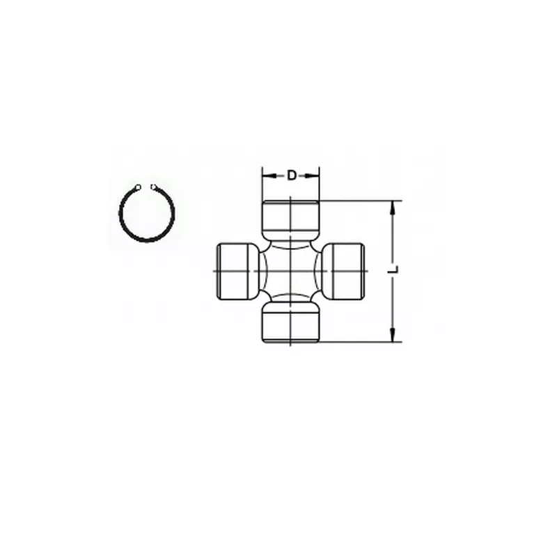 Joint, arbre longitudinal GKN U741 - Visuel 1