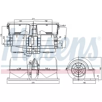 Pulseur d'air habitacle NISSENS