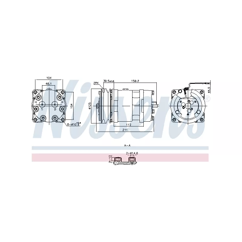 Compresseur, climatisation NISSENS 891000