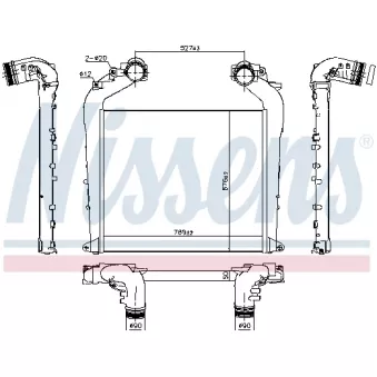 Intercooler, échangeur NISSENS