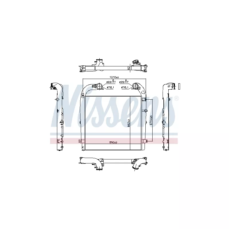 Intercooler, échangeur NISSENS 961154