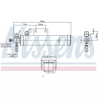 Filtre déshydratant, climatisation NISSENS