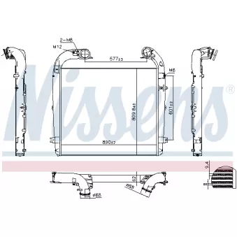 Intercooler, échangeur NISSENS