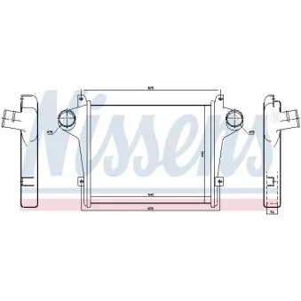 Intercooler, échangeur NISSENS