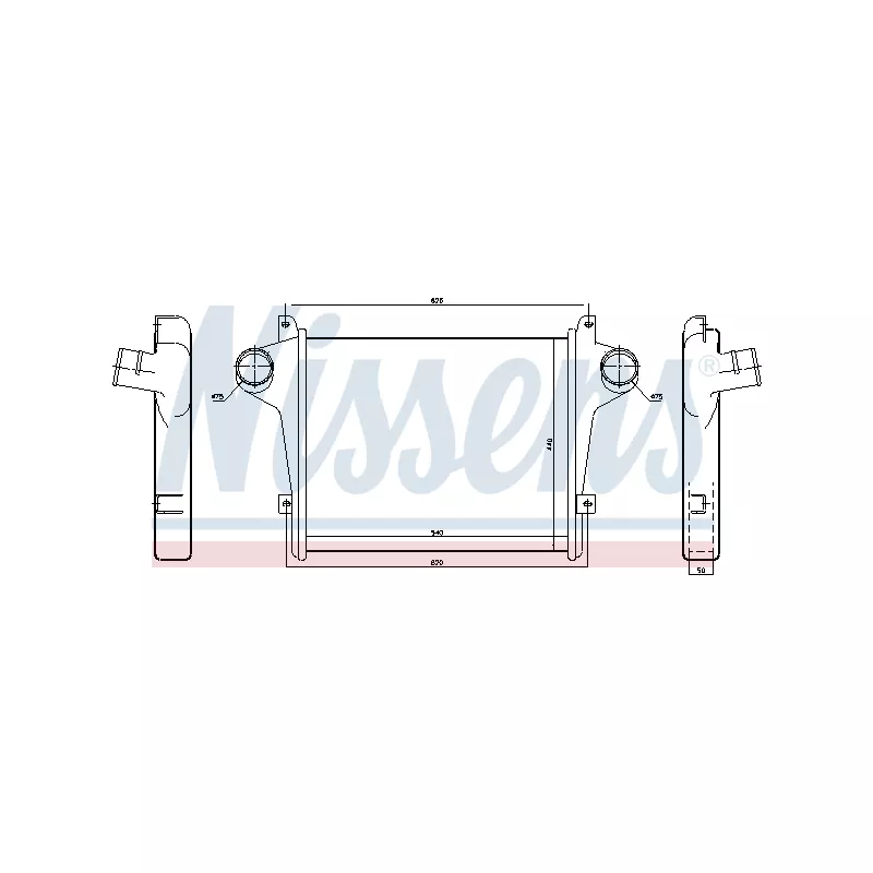 Intercooler, échangeur NISSENS 961549