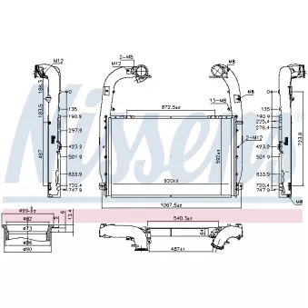 Intercooler, échangeur NISSENS