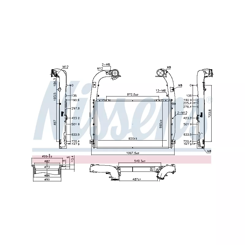 Intercooler, échangeur NISSENS 97084
