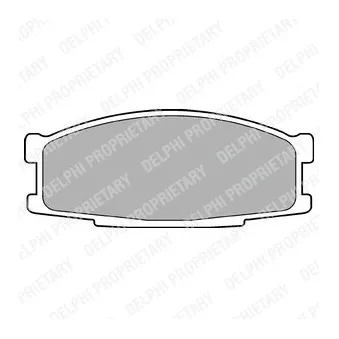 Jeu de 4 plaquettes de frein avant DELPHI