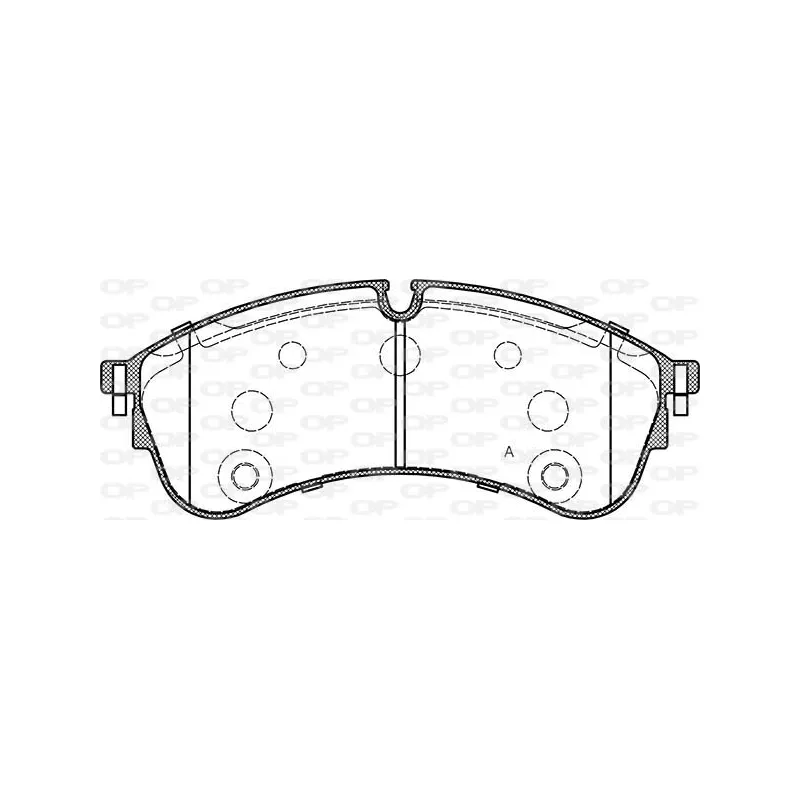 Jeu de 4 plaquettes de frein avant OPEN PARTS BPA1847.00