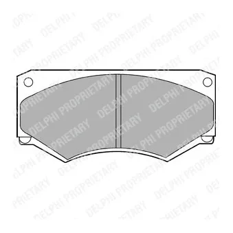 Jeu de 4 plaquettes de frein avant DELPHI