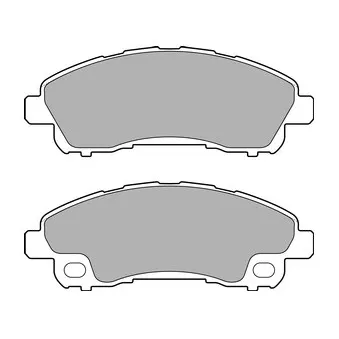 Jeu de 4 plaquettes de frein avant DELPHI