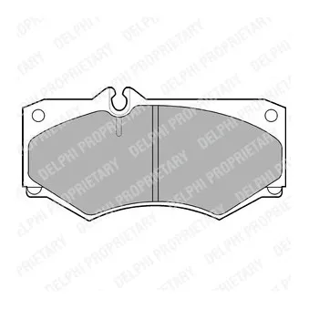 Jeu de 4 plaquettes de frein avant DELPHI