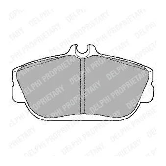 Jeu de 4 plaquettes de frein avant DELPHI