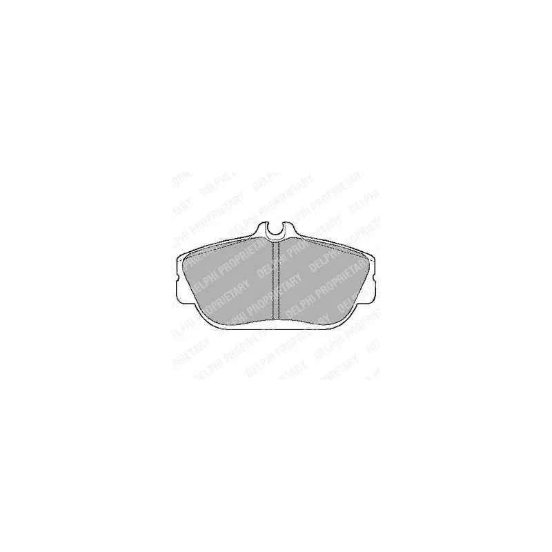 Jeu de 4 plaquettes de frein avant DELPHI LP887