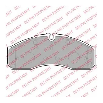 Jeu de 4 plaquettes de frein avant DELPHI