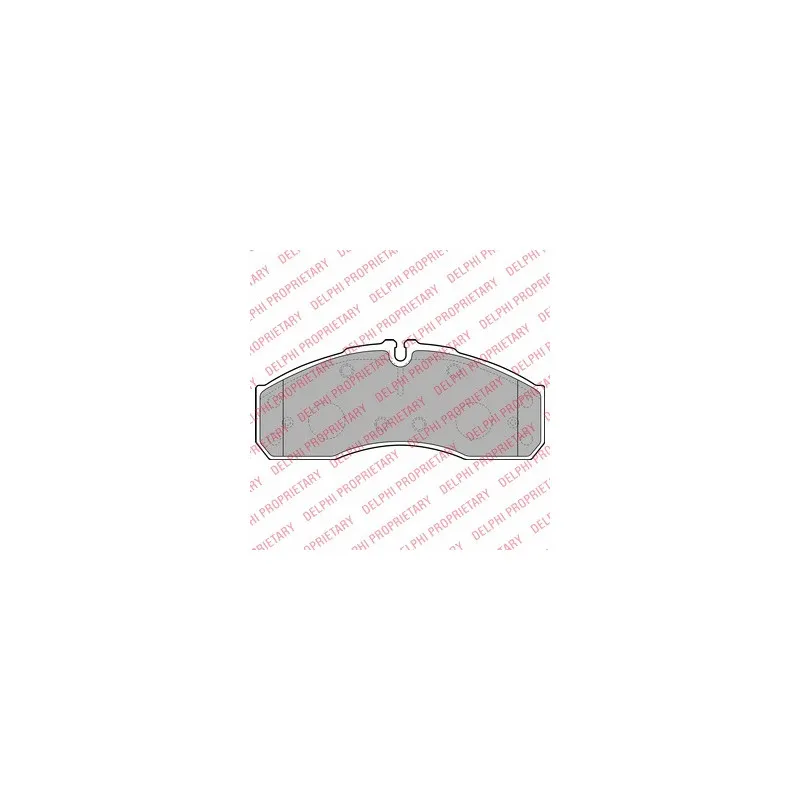 Jeu de 4 plaquettes de frein avant DELPHI LP2042