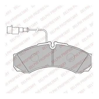 Jeu de 4 plaquettes de frein arrière DELPHI