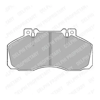 Jeu de 4 plaquettes de frein arrière DELPHI