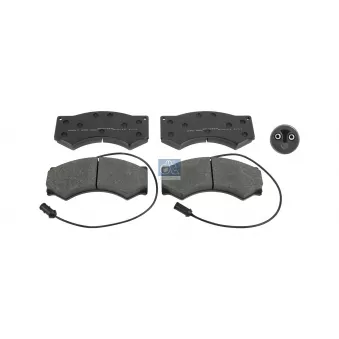 Jeu de 4 plaquettes de frein avant DT 7.92604