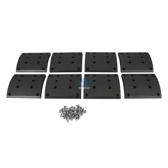 Kit de garnitures de frein, frein à tambour DT