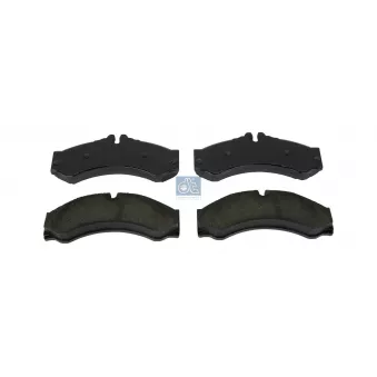 Jeu de 4 plaquettes de frein avant DT