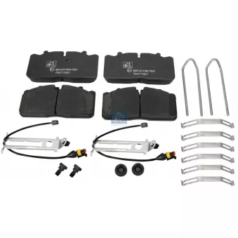 Jeu de 4 plaquettes de frein arrière DT 5.92120