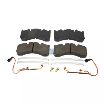 Jeu de 4 plaquettes de frein arrière DT 6.95112