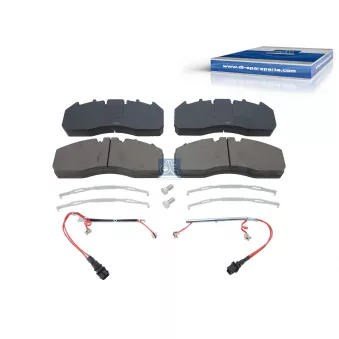 Jeu de 4 plaquettes de frein avant DT 6.95110