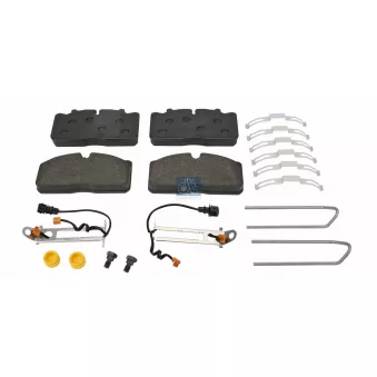 Jeu de 4 plaquettes de frein avant DT 6.95100