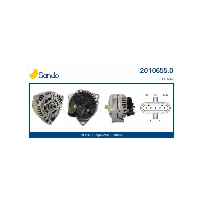 Alternateur SANDO 2010655.0