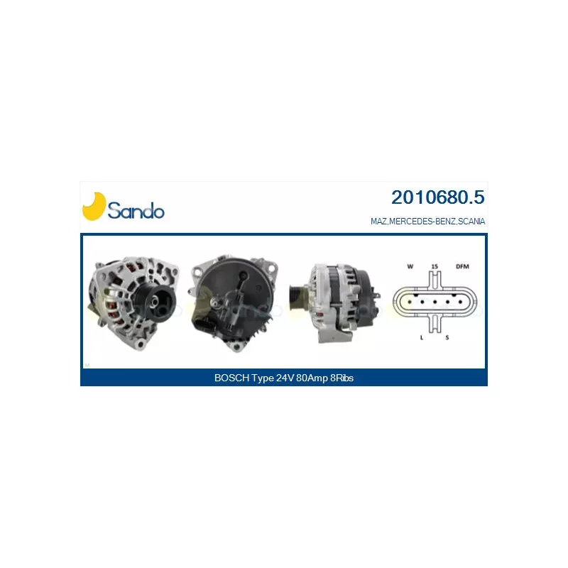 Alternateur SANDO 2010680.5