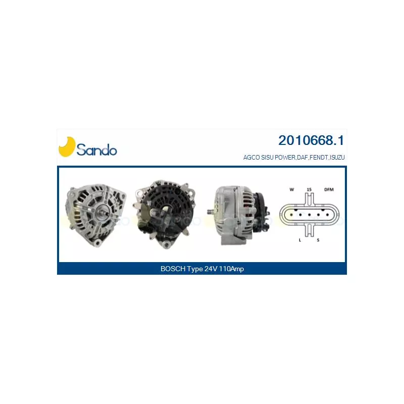 Alternateur SANDO 2010668.1