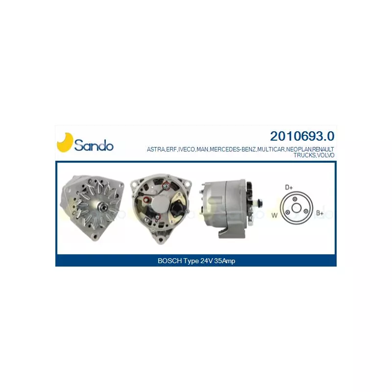 Alternateur SANDO 2010693.0