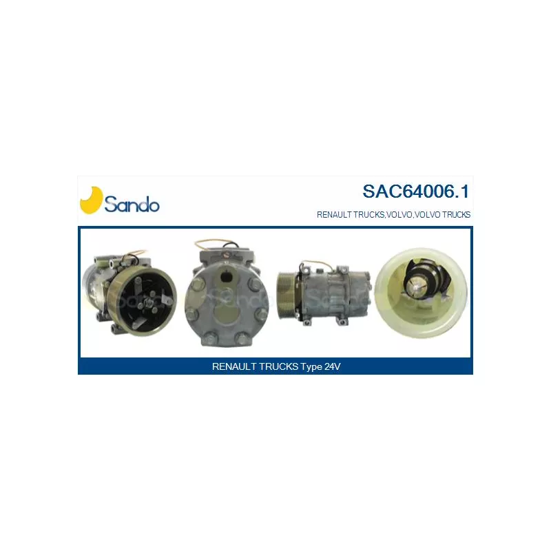 Compresseur, climatisation SANDO SAC64006.1