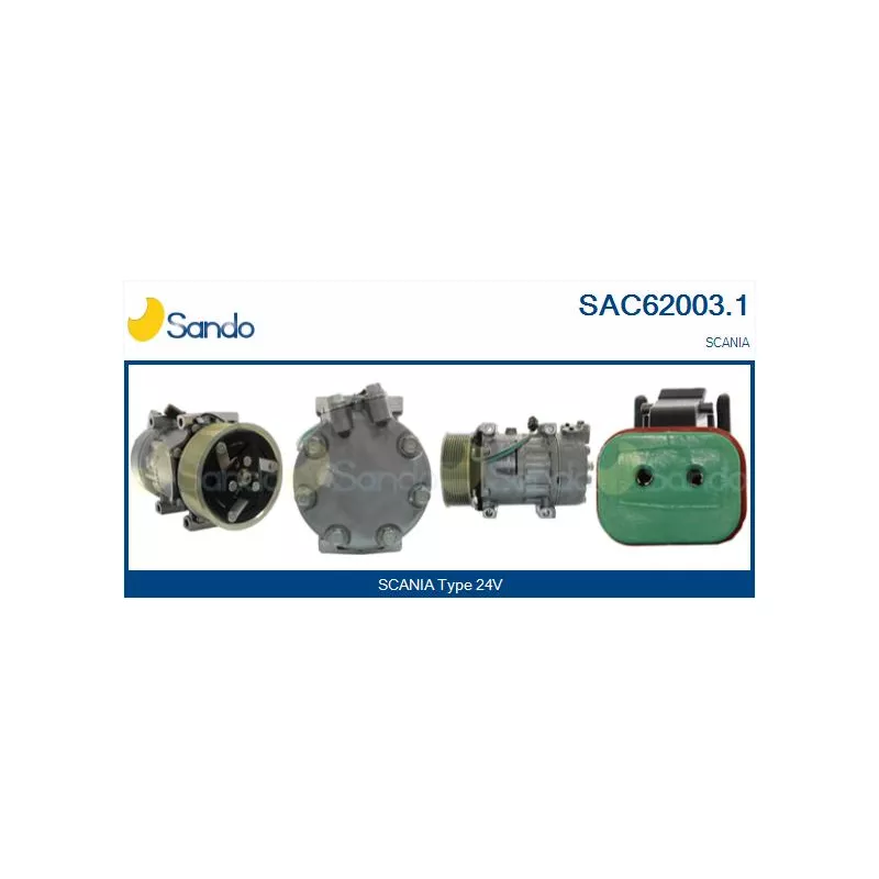 Compresseur, climatisation SANDO SAC62003.1