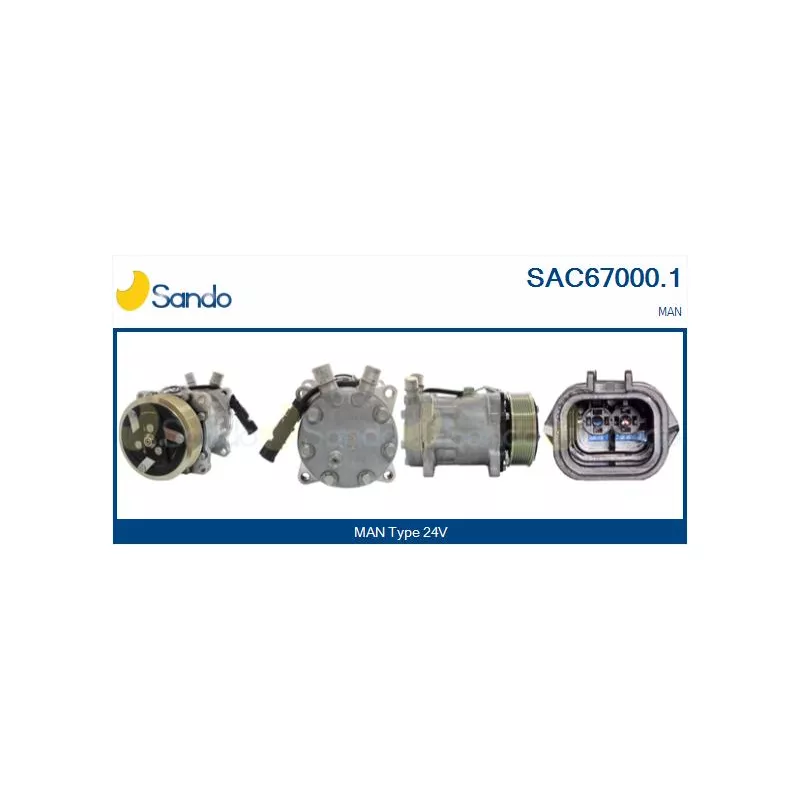 Compresseur, climatisation SANDO SAC67000.1