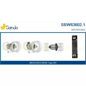 Pulseur d'air habitacle SANDO