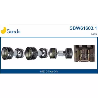 Pulseur d'air habitacle SANDO