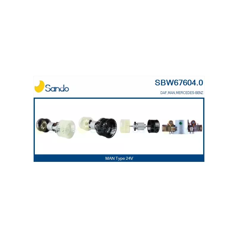 Pulseur d'air habitacle SANDO SBW67604.0