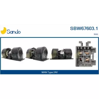 Pulseur d'air habitacle SANDO