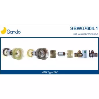 Pulseur d'air habitacle SANDO